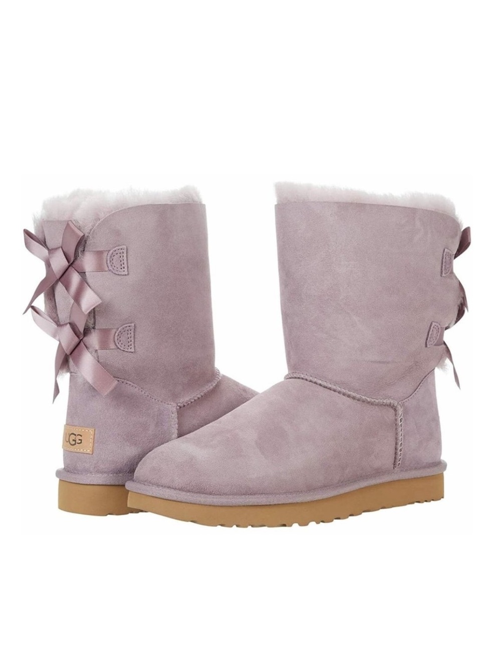 Ugg Bailey Bow II Shadow Lilac Purple NWT Sz 8